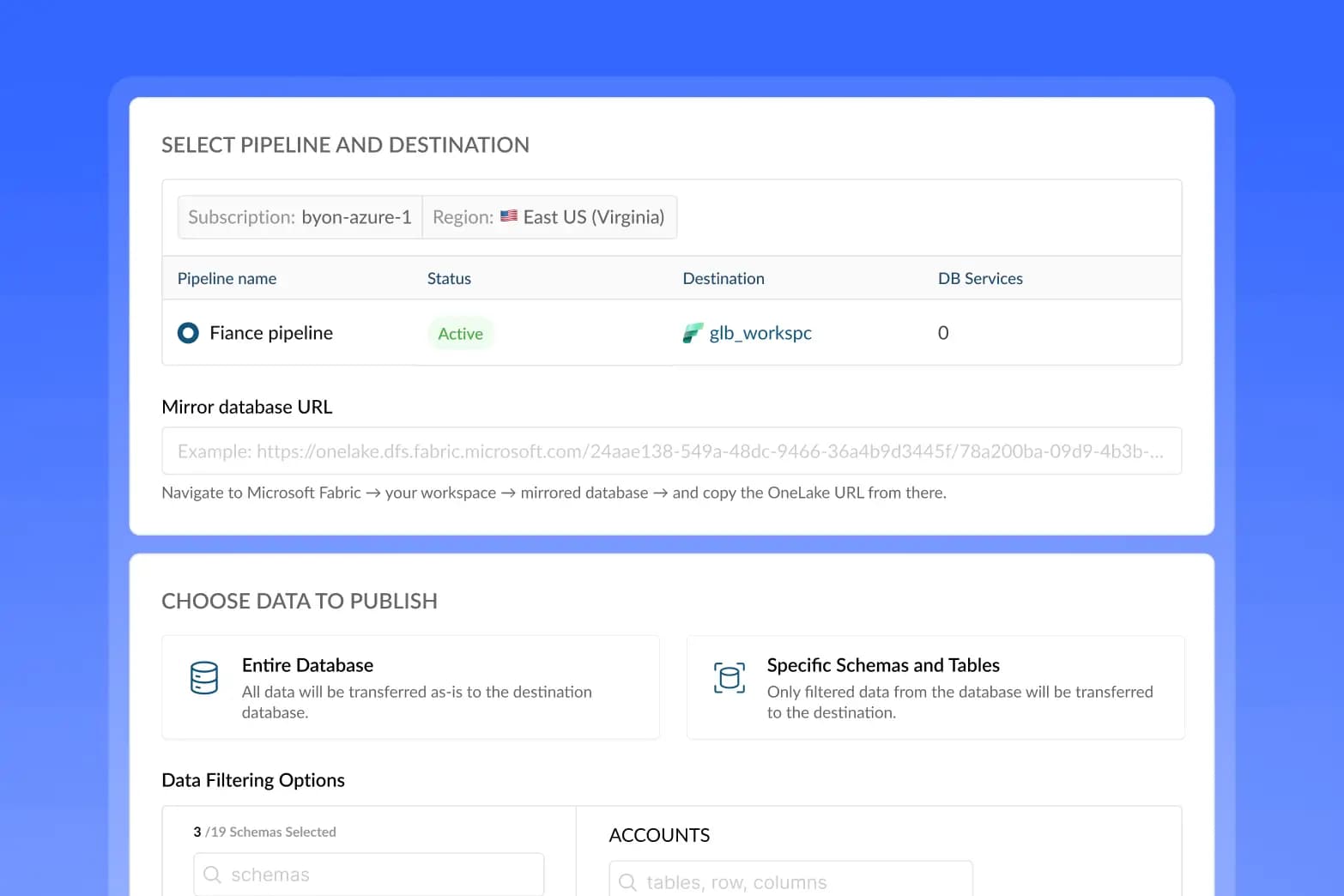 Tessell console: Change Data Capture at source
