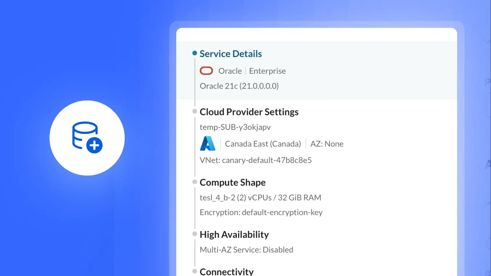 Provisioning screenshot
